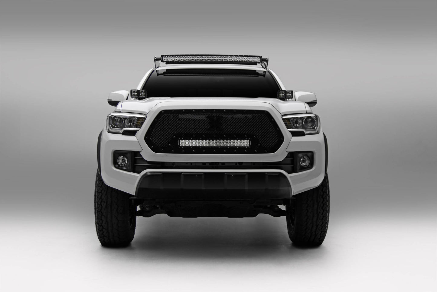 ZROADZ Z369401-KIT4 Black Mild Steel Hood Hinge LED Kit Fits 2016 -2023 Toyota Tacoma