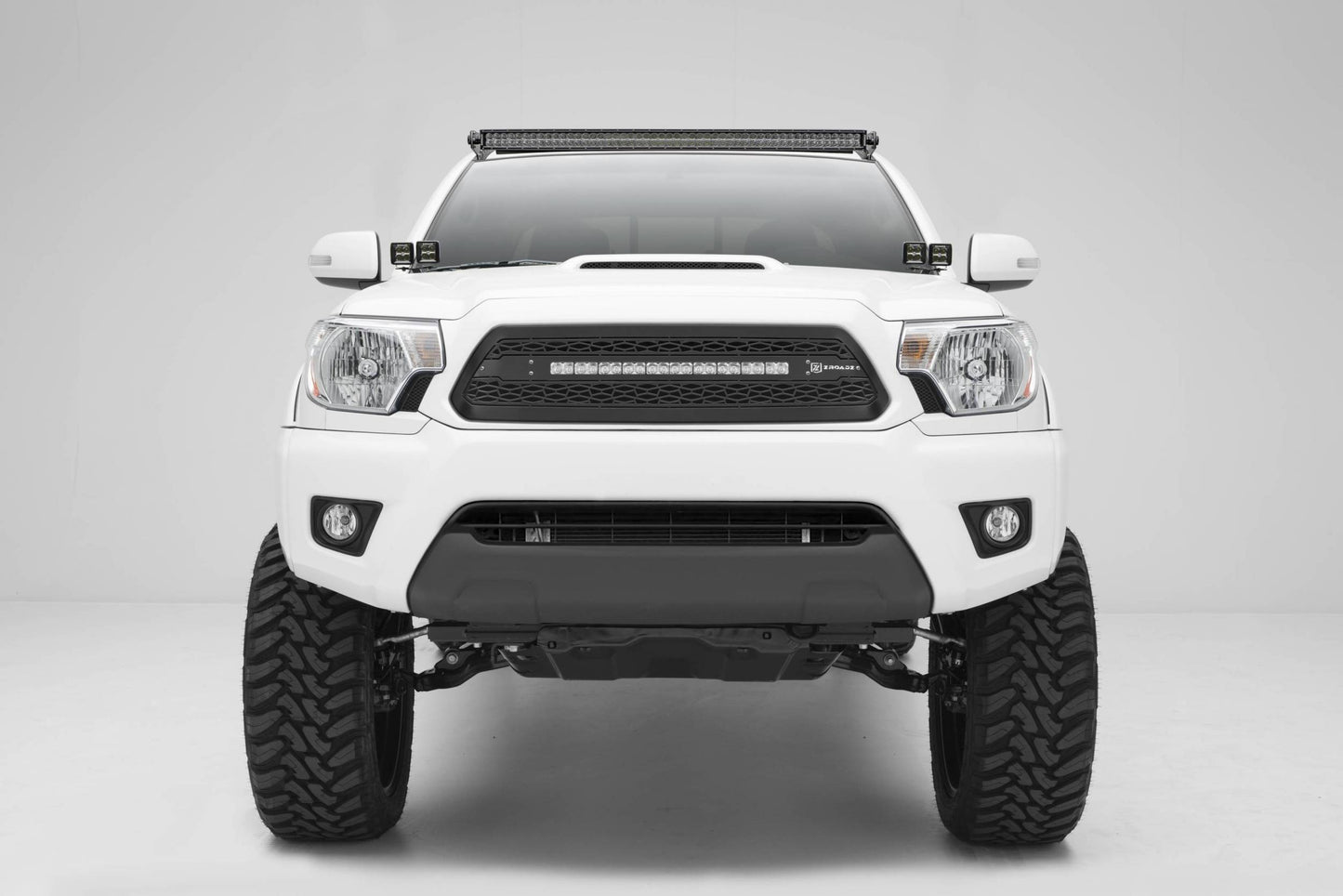 ZROADZ Z369381-KIT4 Black Mild Steel Hood Hinge LED Kit Fits 2005-2015 Toyota Tacoma