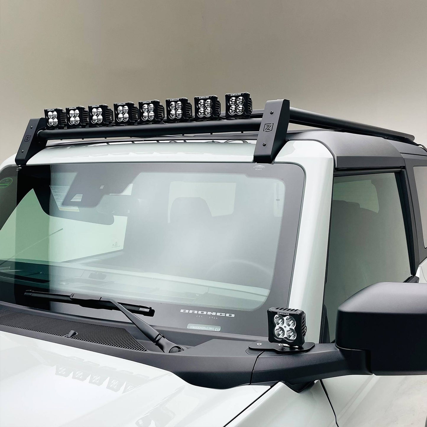 ZROADZ Z845221 Black Mild Steel Roof Rack Fits 2021-2023 Ford Bronco