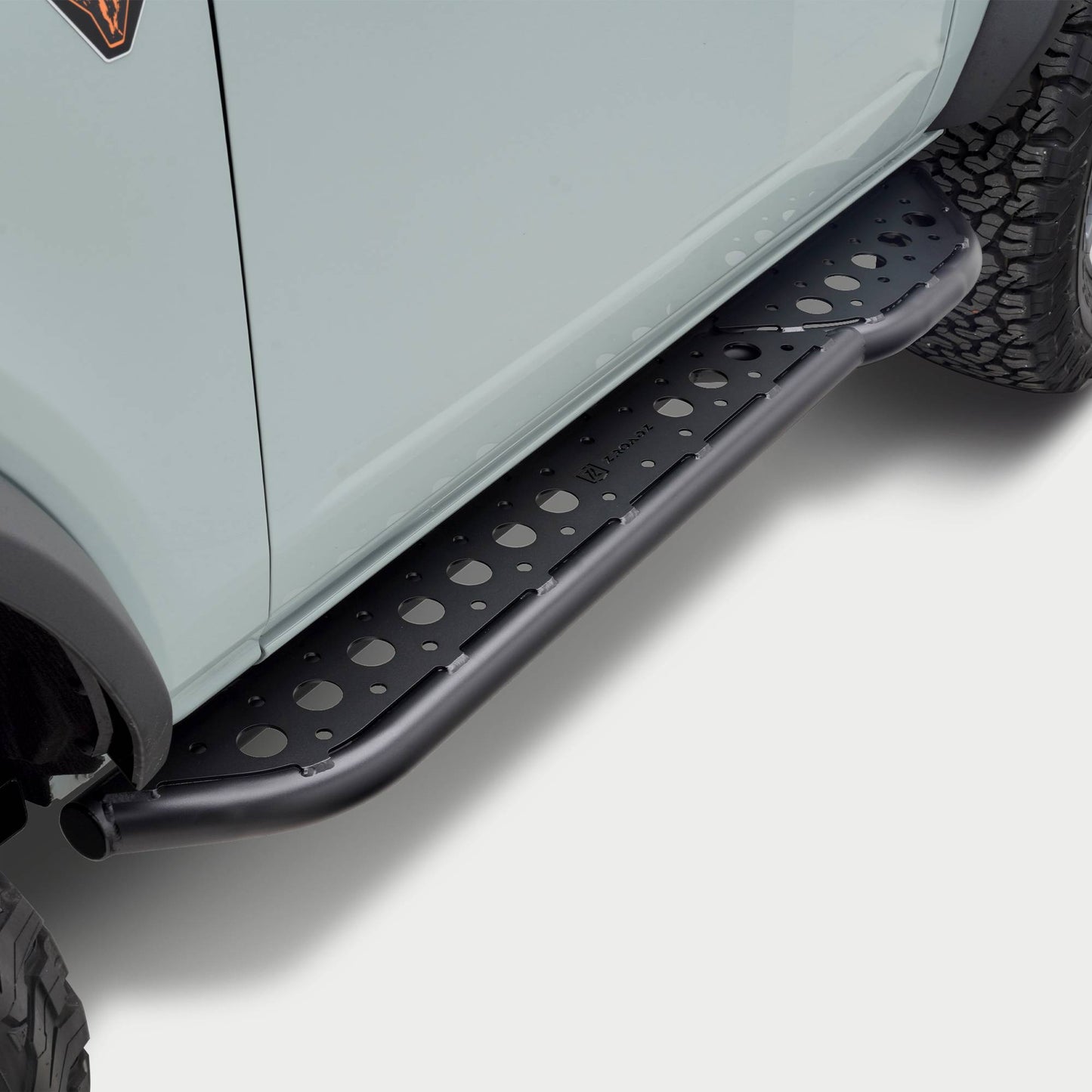 ZROADZ Z745421 Black Mild Steel TrailX.R1 Sliders Fits 2021-2024 Ford Bronco 2Dr.
