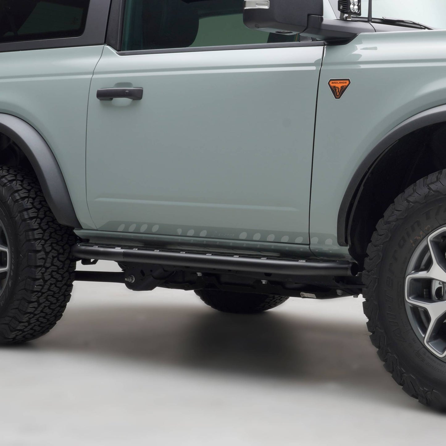 ZROADZ Z745421 Black Mild Steel TrailX.R1 Sliders Fits 2021-2024 Ford Bronco 2Dr.