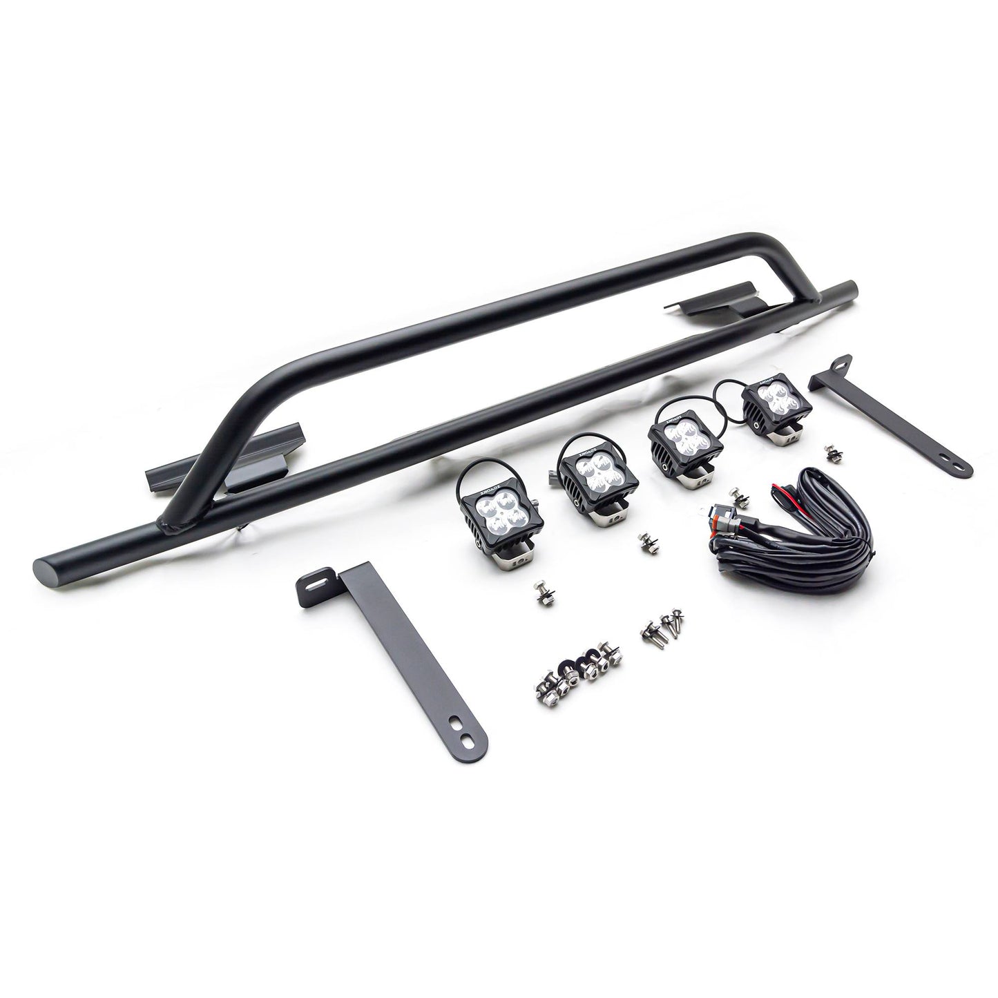 ZROADZ Z329661-KITAW Black Mild Steel Front Bumper Top Tube LED Kit Fits 2014-2021 Toyota Tundra