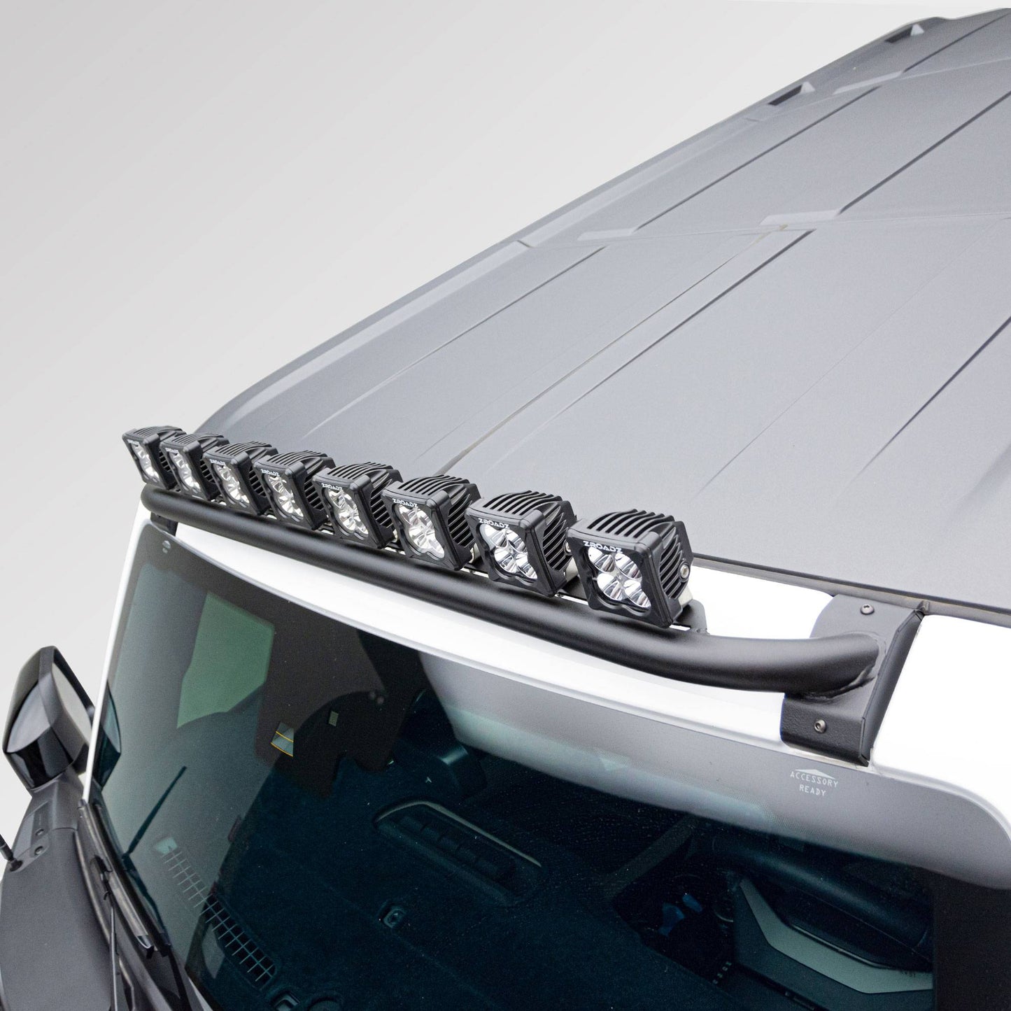 ZROADZ Z935401-KITAW Black Mild Steel Front Roof LED Kit Fits 2021-2023 Ford Bronco