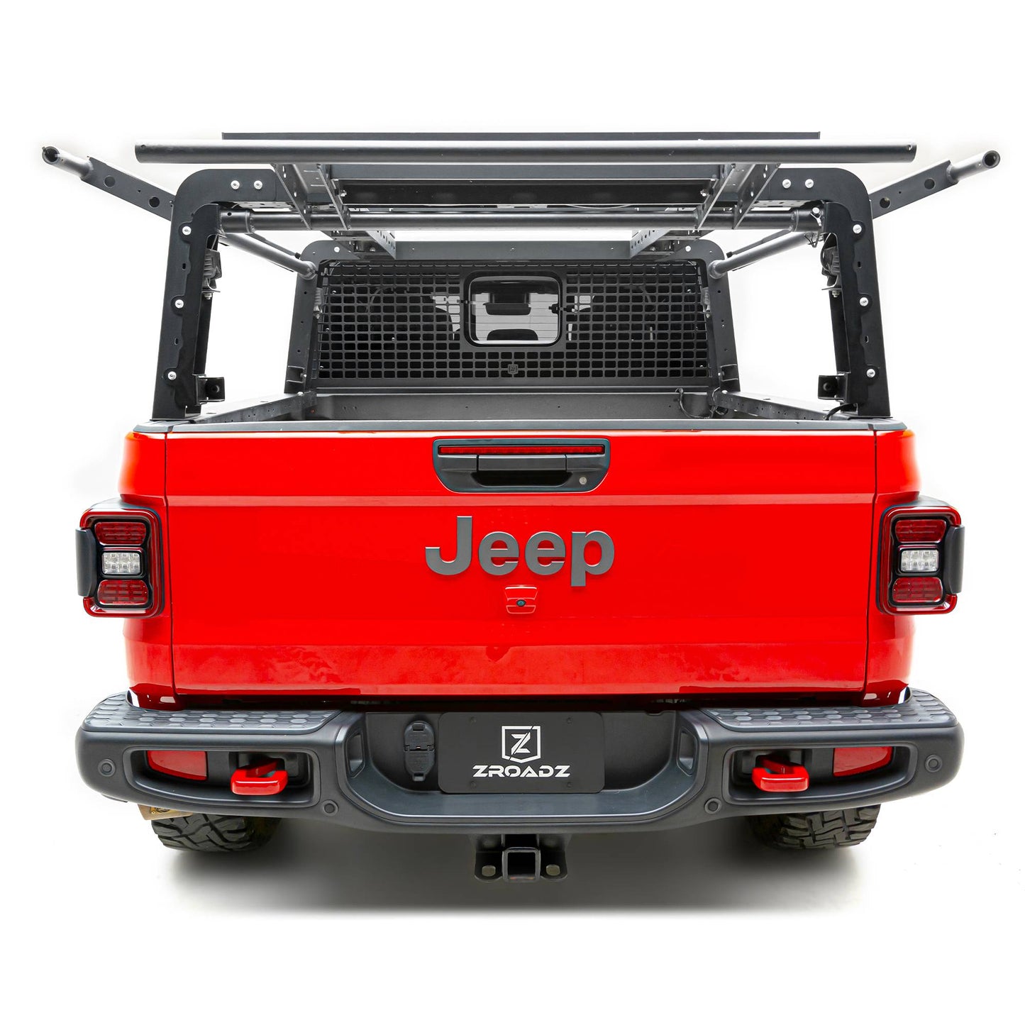 ZROADZ Z834031 Black Mild Steel Access Overland Headache Rack Fits 2019-2023 Jeep Gladiator