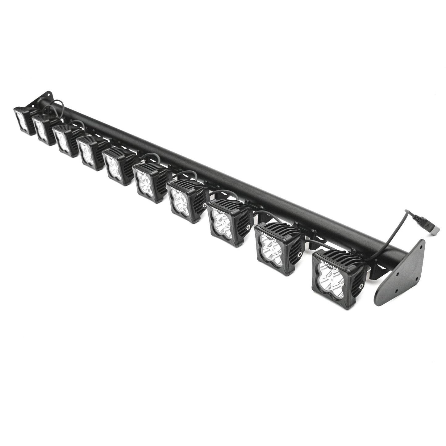 ZROADZ Z934831-KITAW Black Mild Steel Front Roof LED Kit Fits 2019-2023 Jeep Gladiator