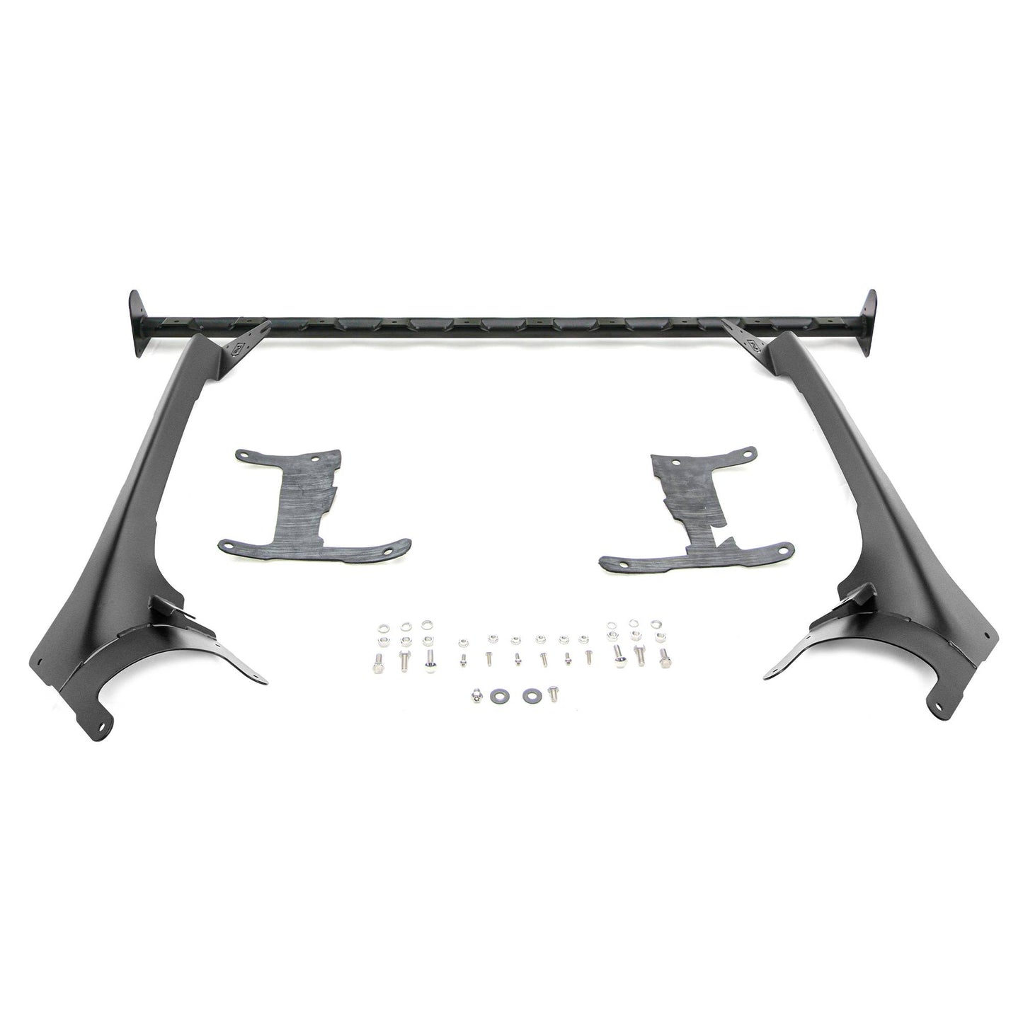ZROADZ Z934931-BK2 Black Mild Steel Front Roof LED Bracket Fits 2019-2023 Jeep Gladiator