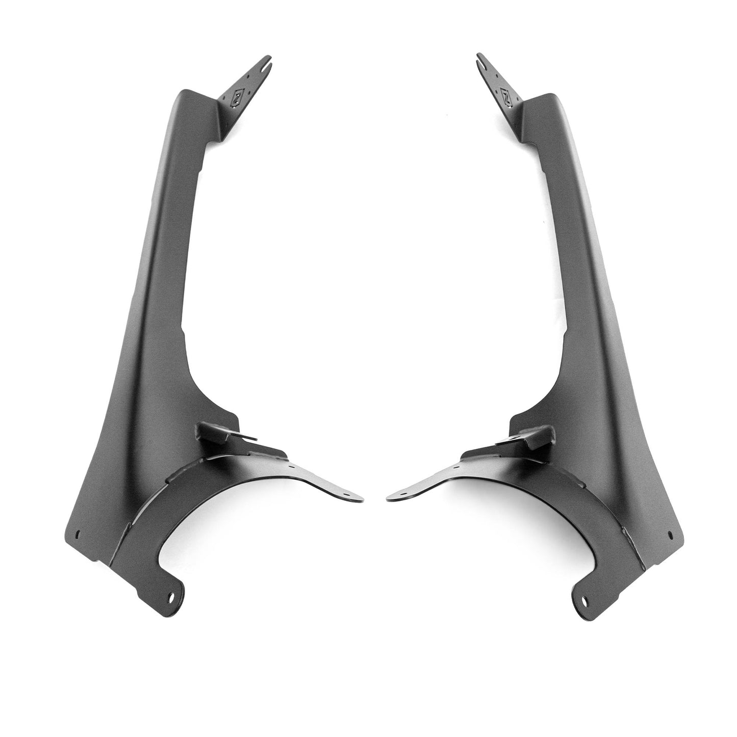 ZROADZ Z934931-BK2 Black Mild Steel Front Roof LED Bracket Fits 2019-2023 Jeep Gladiator
