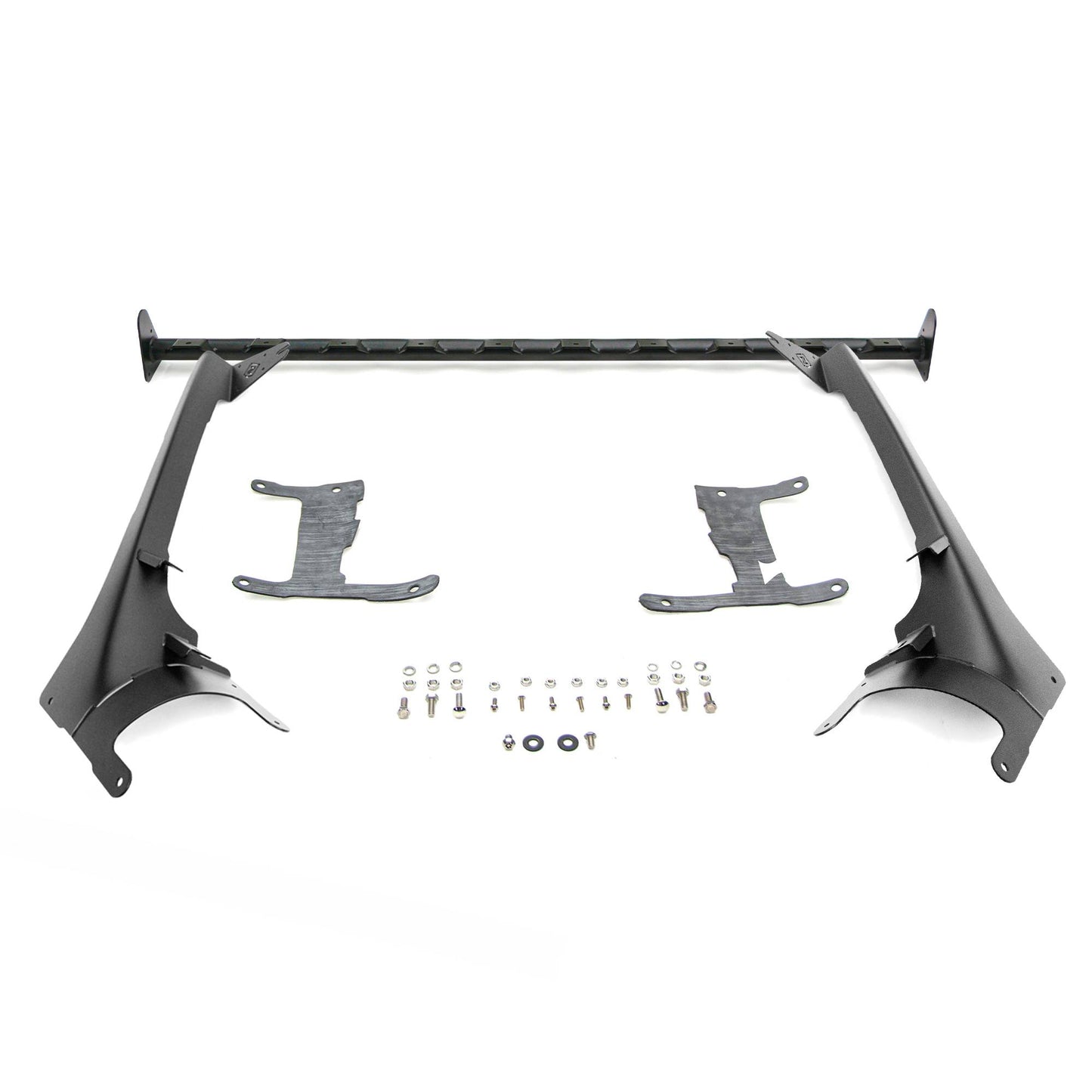 ZROADZ Z934931-BK4 Black Mild Steel Front Roof LED Bracket Fits 2019-2023 Jeep Gladiator