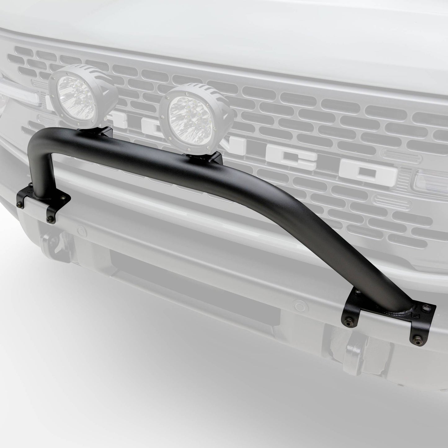 ZROADZ Z325441 Black Mild Steel Front Bumper Top (Small Hoop) LED Bracket Fits 2021-2023 Ford Bronco