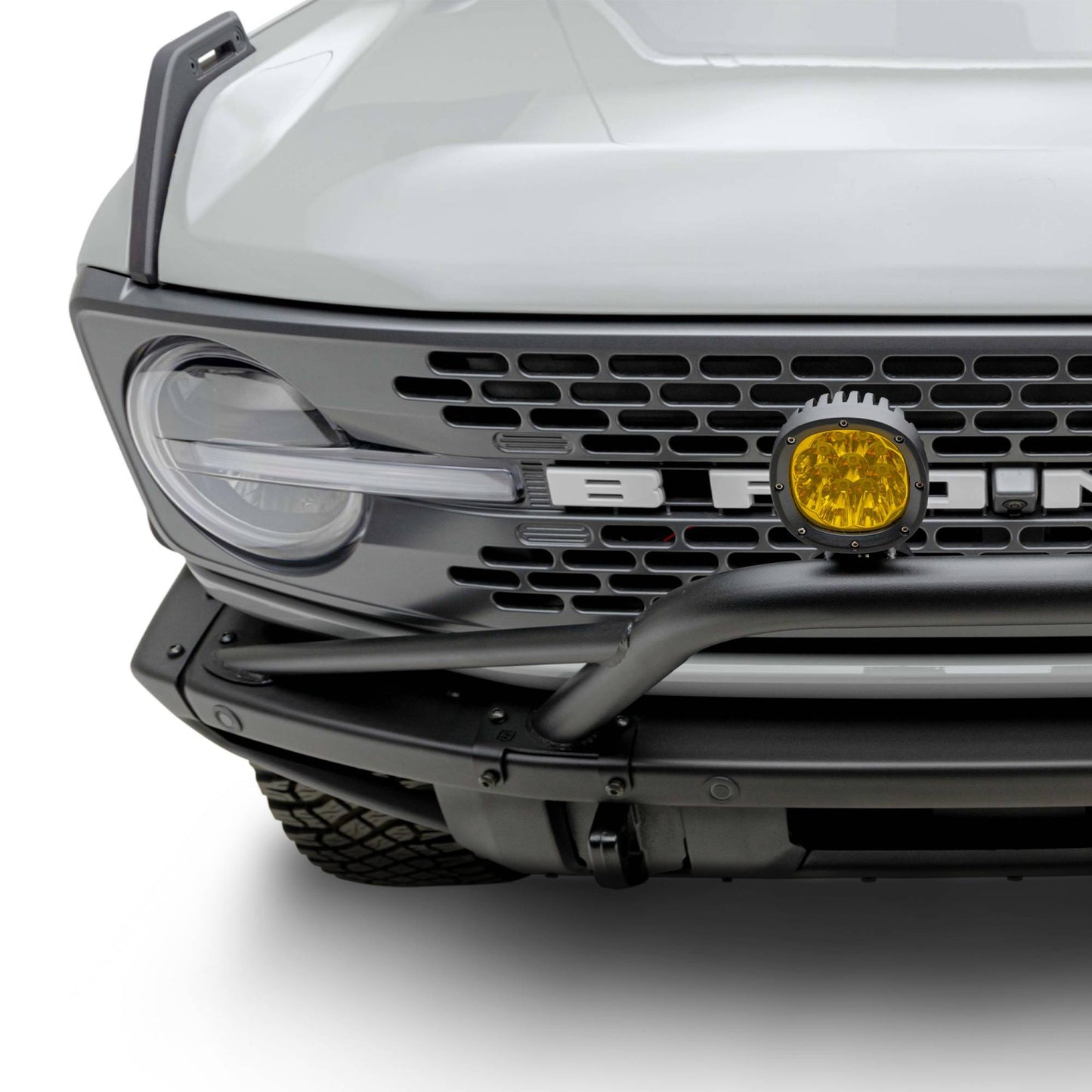ZROADZ Z325451-KITA Black Mild Steel Front Bumper Top (Large Hoop) LED Kit Fits 2021-2023 Ford Bronco