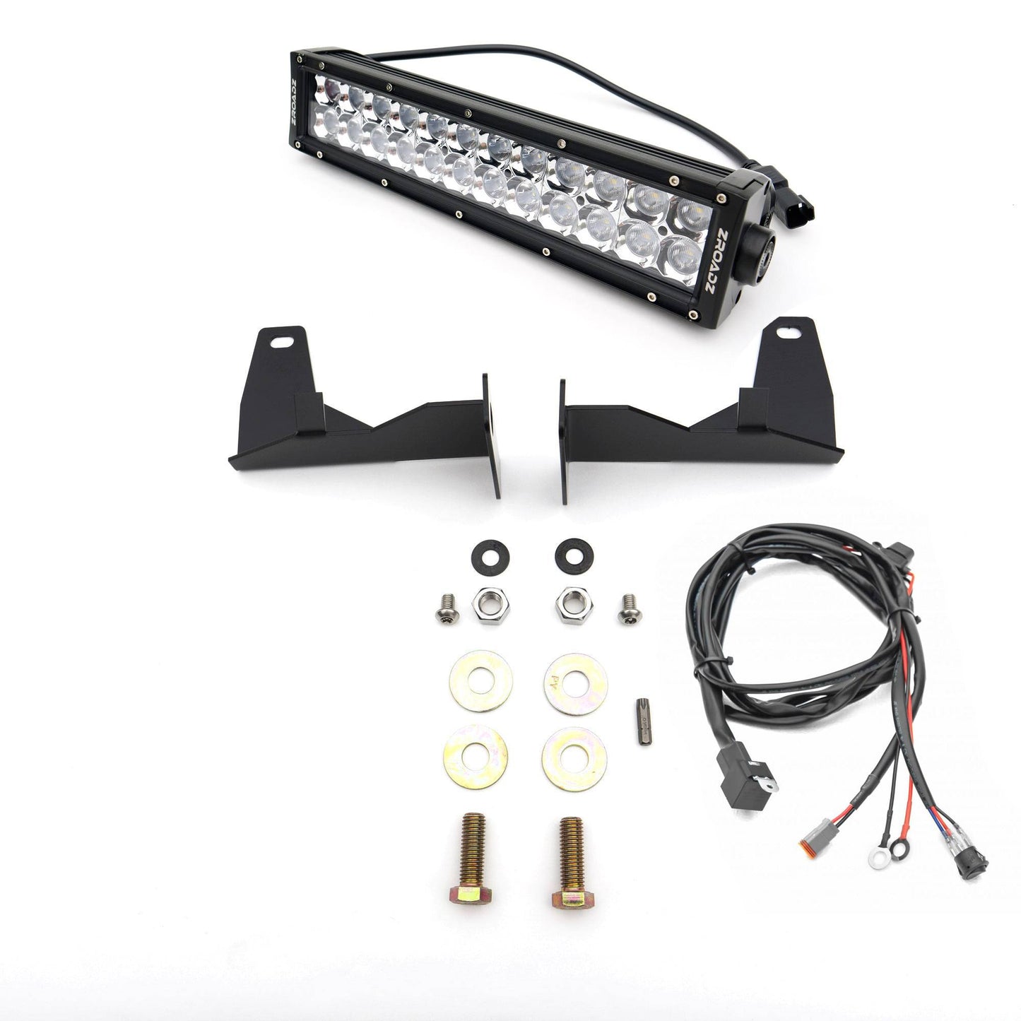 ZROADZ Z322111-KIT Black Mild Steel Front Bumper Center LED Kit Fits 2015-2019 GMC Sierra 2500 3500