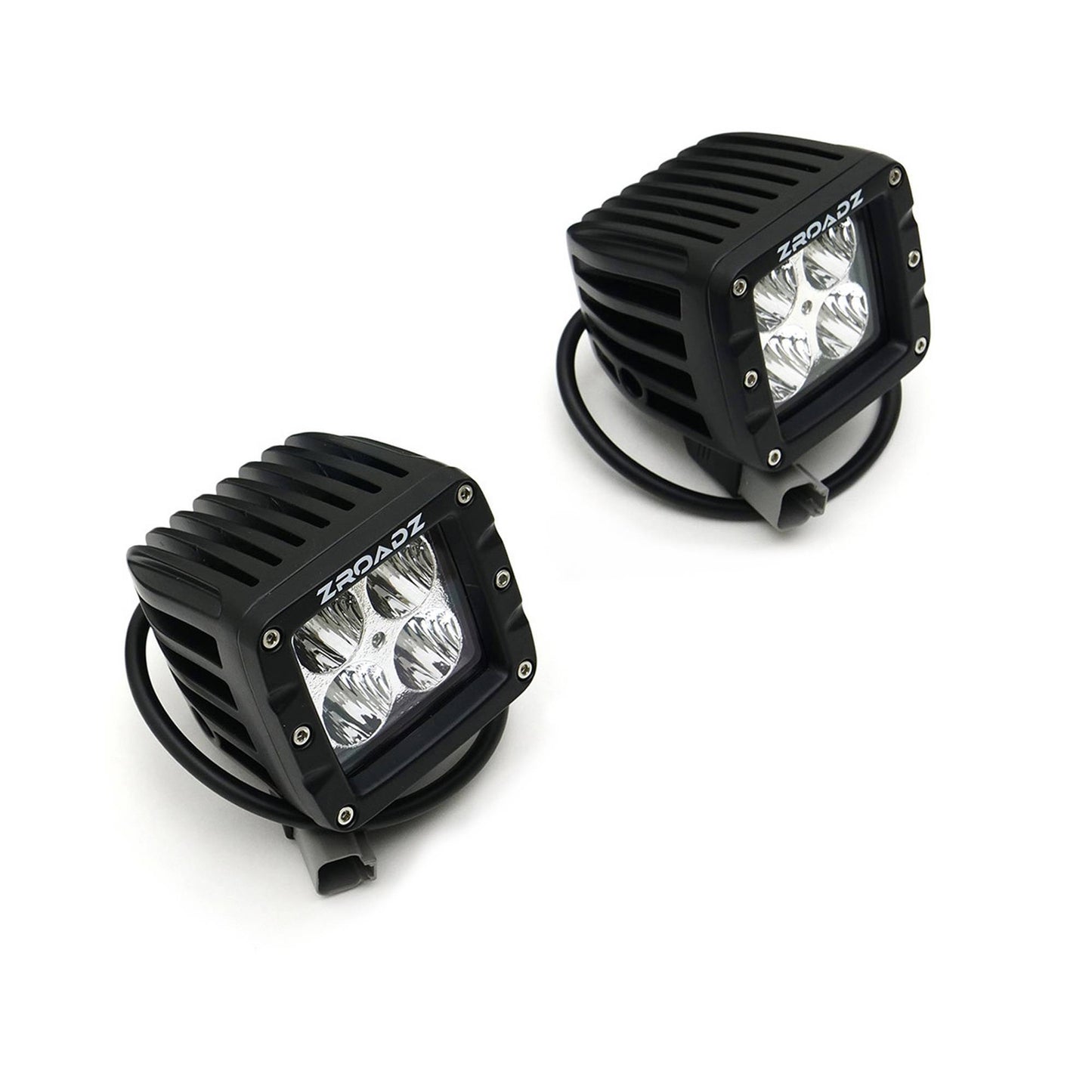 ZROADZ Z369671-KIT2 Black Mild Steel Hood Hinge LED Kit Fits 2022-2023 Toyota Tundra