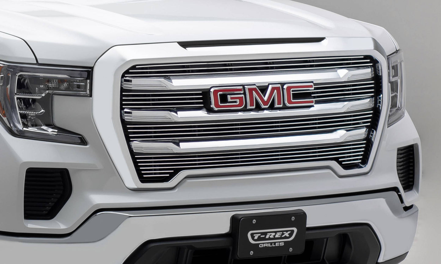 T-REX Grilles 21213 Polished Aluminum Horizontal Grille Fits 2019-2022 GMC Sierra 1500 Sierra 1500 SLE Sierra 1500 Elevation
