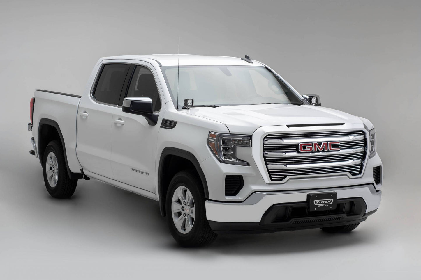 T-REX Grilles 21213 Polished Aluminum Horizontal Grille Fits 2019-2022 GMC Sierra 1500 Sierra 1500 SLE Sierra 1500 Elevation