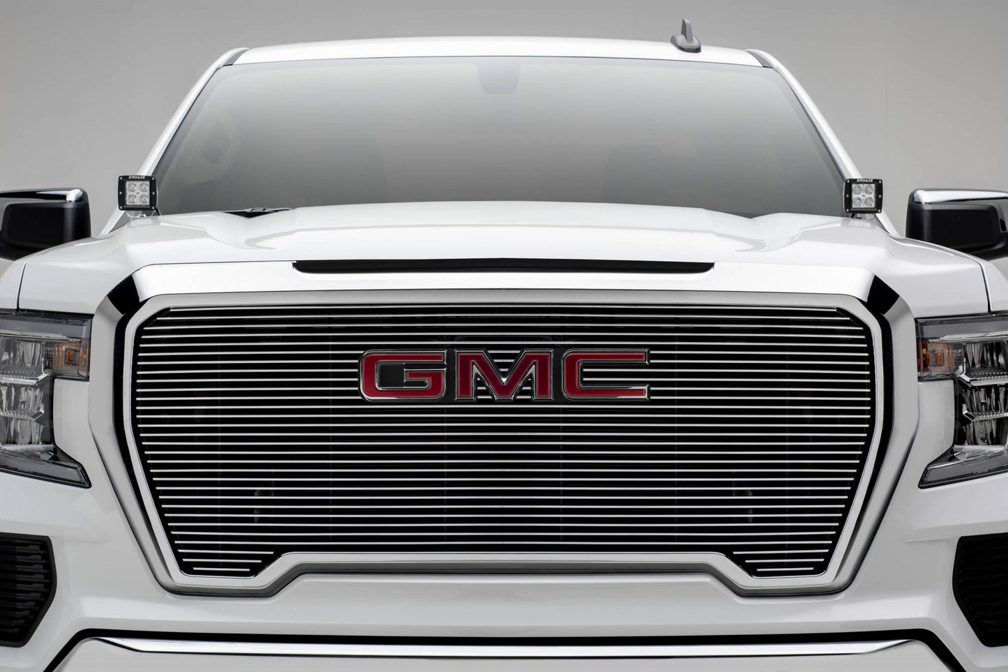 T-REX Grilles 20214 Polished Aluminum Horizontal Grille Fits 2019-2022 GMC Sierra 1500 SLE Sierra 1500 SLT Sierra 1500 Eleveation Sierra 1500 AT4 Sierra 1500 Denali