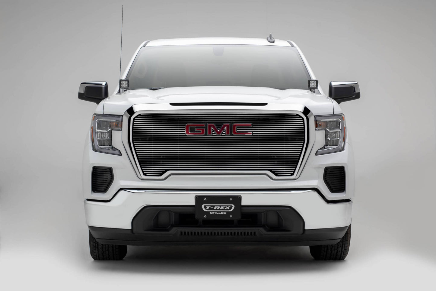 T-REX Grilles 20214 Polished Aluminum Horizontal Grille Fits 2019-2022 GMC Sierra 1500 SLE Sierra 1500 SLT Sierra 1500 Eleveation Sierra 1500 AT4 Sierra 1500 Denali