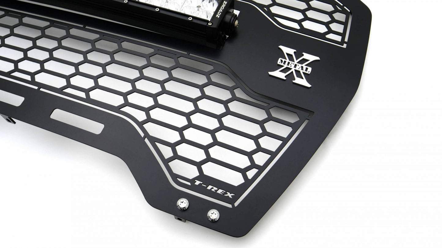 T-REX Grilles 7312281 Black Mild Steel Laser Cut Pattern Grille Fits 2019-2022 GMC Sierra 1500 SLE Sierra 1500 SLT Sierra 1500 Eleveation Sierra 1500 AT4 Sierra 1500 Denali