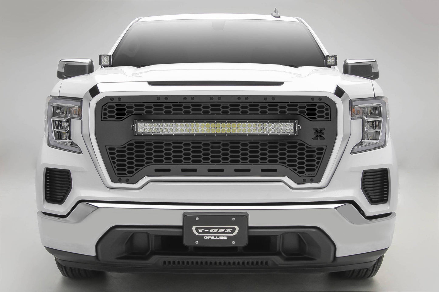 T-REX Grilles 7312281-BR Black Mild Steel Laser Cut Pattern Grille Fits 2019-2022 GMC Sierra 1500 SLE Sierra 1500 SLT Sierra 1500 Eleveation Sierra 1500 AT4 Sierra 1500 Denali