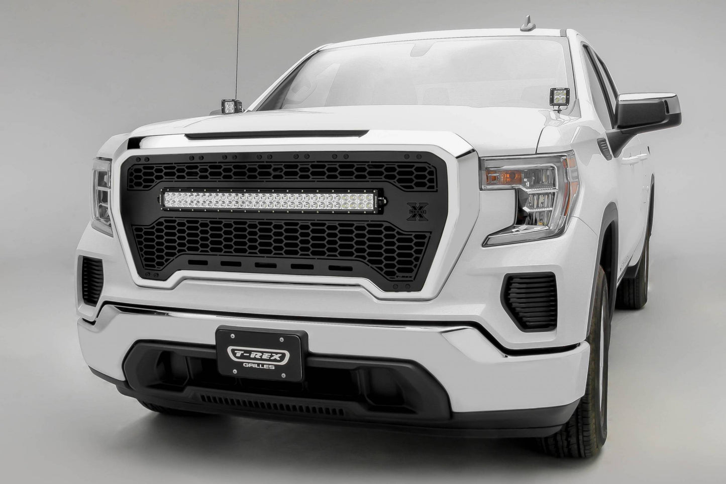 T-REX Grilles 7312281-BR Black Mild Steel Laser Cut Pattern Grille Fits 2019-2022 GMC Sierra 1500 SLE Sierra 1500 SLT Sierra 1500 Eleveation Sierra 1500 AT4 Sierra 1500 Denali