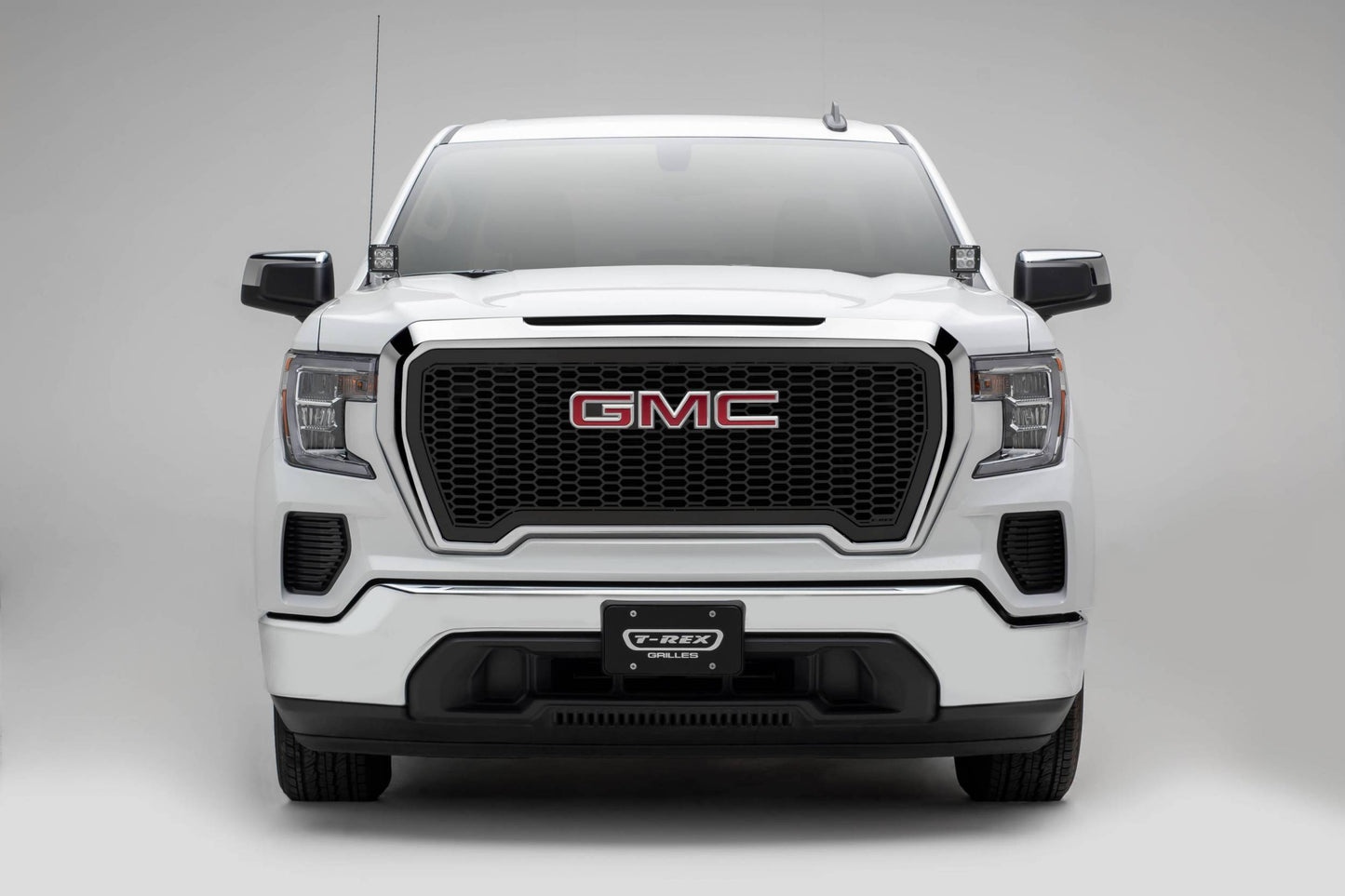 T-REX Grilles 7712281 Black Mild Steel Laser Cut Pattern Grille Fits 2019-2022 GMC Sierra 1500 SLE Sierra 1500 SLT Sierra 1500 Eleveation Sierra 1500 AT4 Sierra 1500 Denali