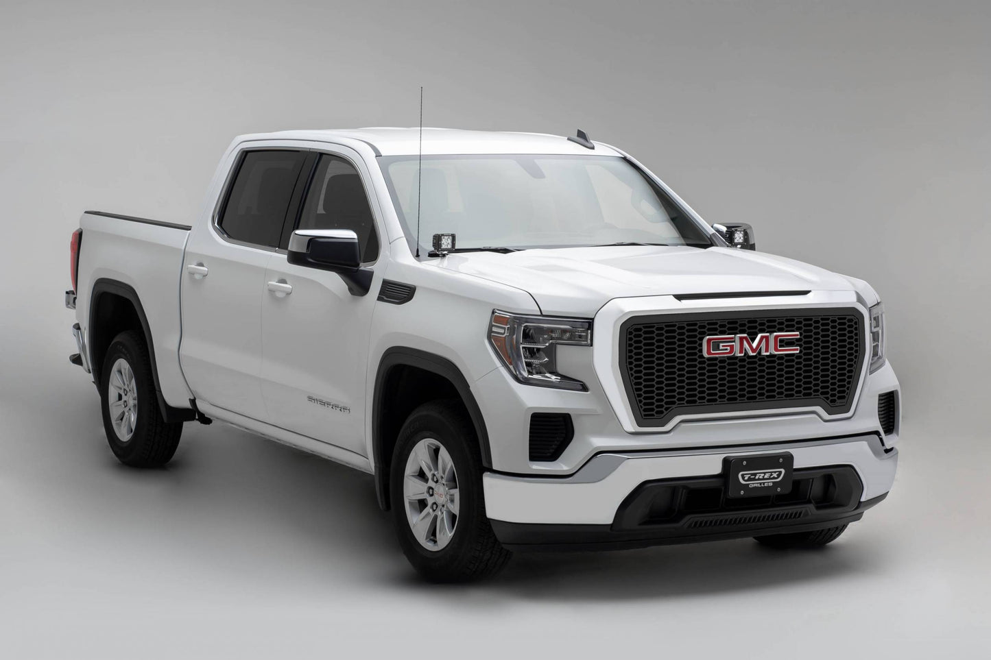 T-REX Grilles 7712281 Black Mild Steel Laser Cut Pattern Grille Fits 2019-2022 GMC Sierra 1500 SLE Sierra 1500 SLT Sierra 1500 Eleveation Sierra 1500 AT4 Sierra 1500 Denali