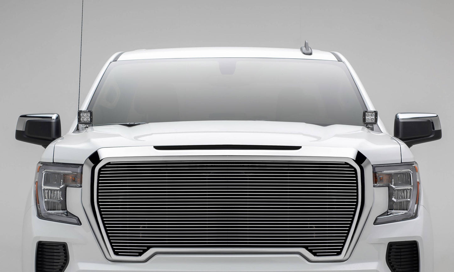 T-REX Grilles 20213 Polished Aluminum Horizontal Grille Fits 2019-2022 GMC Sierra 1500 SLE Sierra 1500 SLT Sierra 1500 Eleveation Sierra 1500 AT4 Sierra 1500 Denali