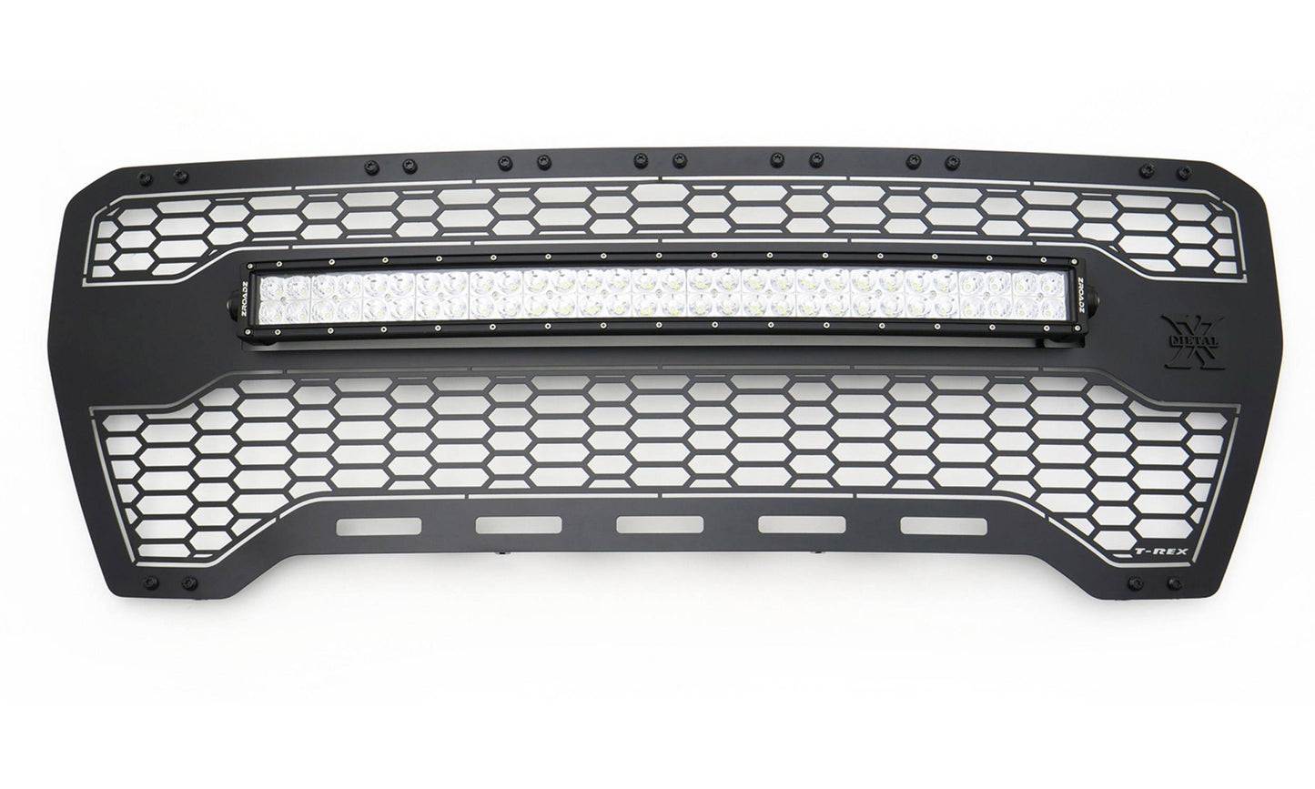 T-REX Grilles 7312281-BR Black Mild Steel Laser Cut Pattern Grille Fits 2019-2022 GMC Sierra 1500 SLE Sierra 1500 SLT Sierra 1500 Eleveation Sierra 1500 AT4 Sierra 1500 Denali