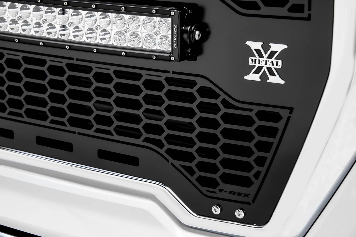 T-REX Grilles 7312281 Black Mild Steel Laser Cut Pattern Grille Fits 2019-2022 GMC Sierra 1500 SLE Sierra 1500 SLT Sierra 1500 Eleveation Sierra 1500 AT4 Sierra 1500 Denali