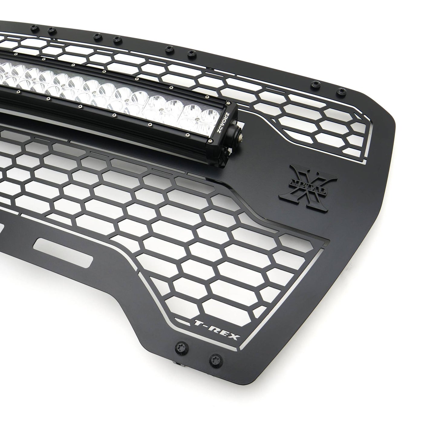 T-REX Grilles 7312281 Black Mild Steel Laser Cut Pattern Grille Fits 2019-2022 GMC Sierra 1500 SLE Sierra 1500 SLT Sierra 1500 Eleveation Sierra 1500 AT4 Sierra 1500 Denali