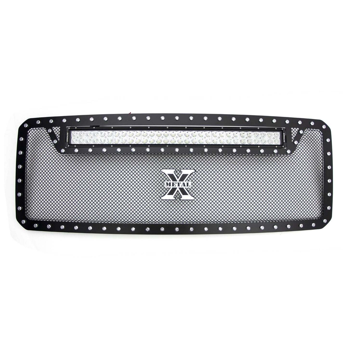 T-REX Grilles 6315461 Black Mild Steel Small Mesh Grille Fits 2011-2016 Ford F-250 F-350 F-450 F-550