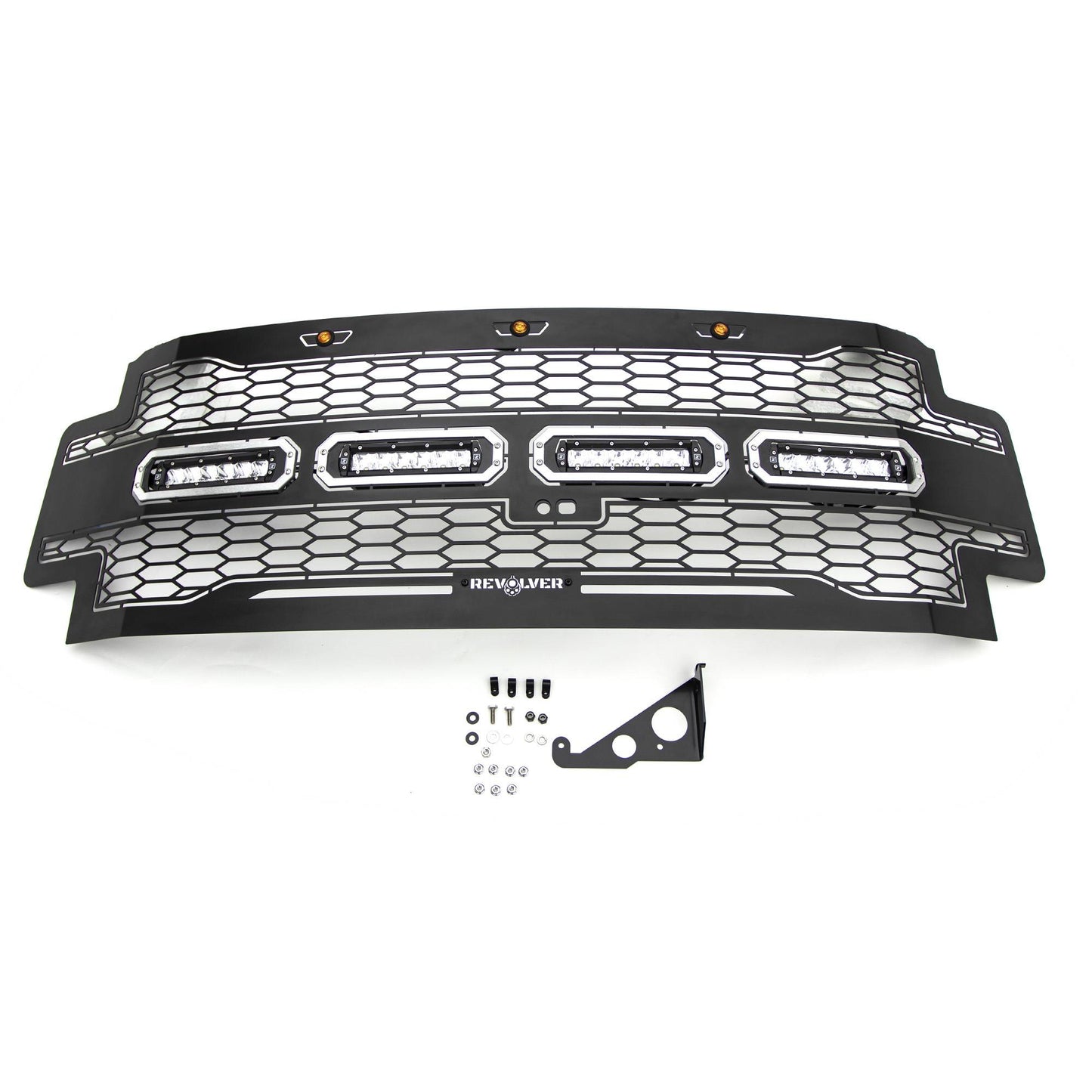 T-REX Grilles 6515631 Black Mild Steel Laser Cut Pattern Grille Fits 2017-2019 Ford F-250 F-350 F-450 F-550