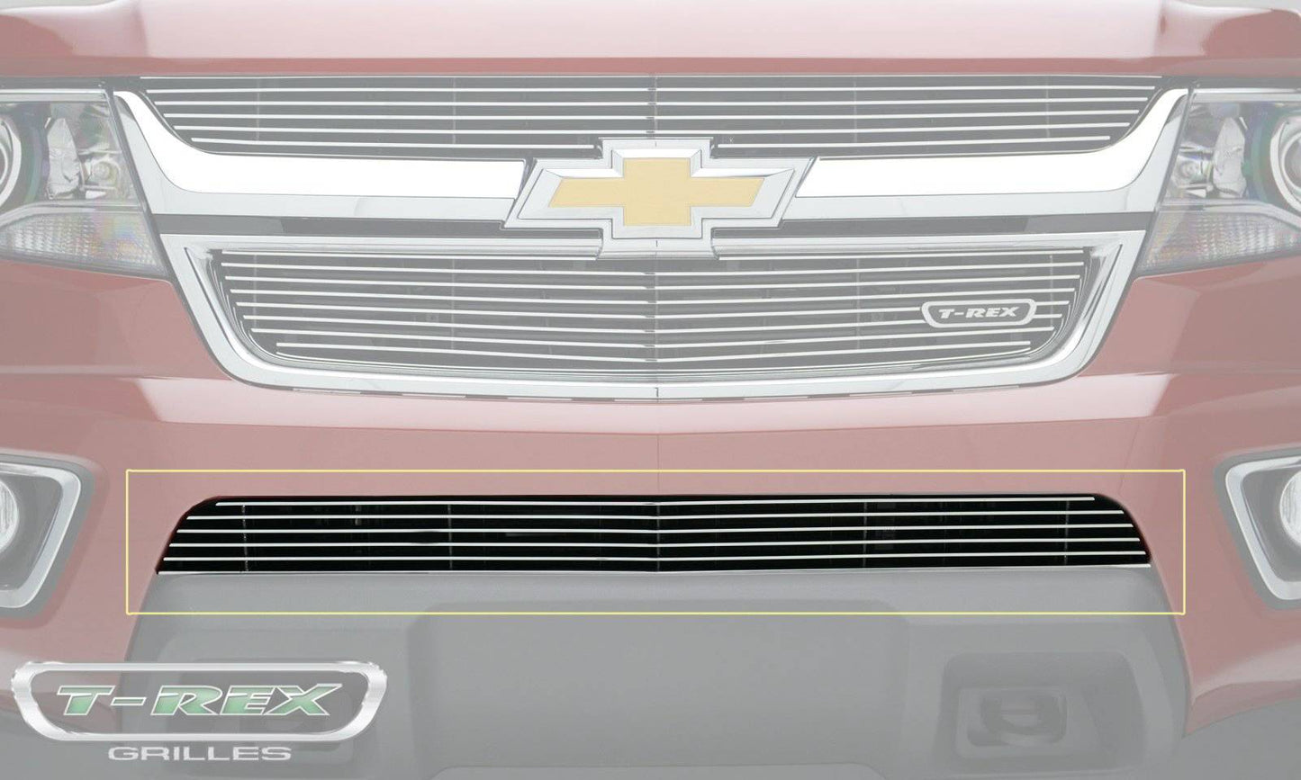 T-REX Grilles 25267 Polished Aluminum Horizontal Bumper Grille Fits 2015-2020 Chevrolet Colorado