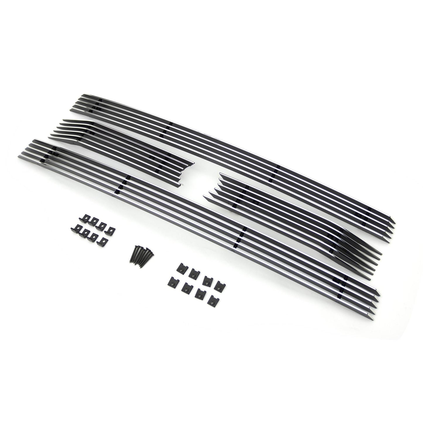 T-REX Grilles 21573 Polished Aluminum Horizontal Grille Fits 2013-2014 Ford F-150 XLT