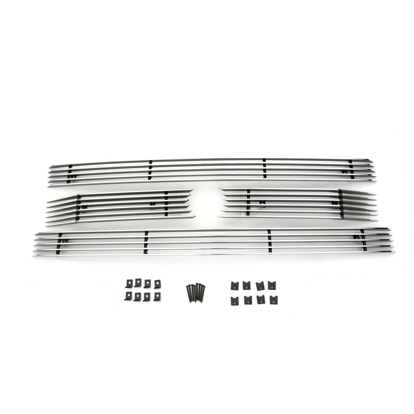 T-REX Grilles 21573 Polished Aluminum Horizontal Grille Fits 2013-2014 Ford F-150 XLT