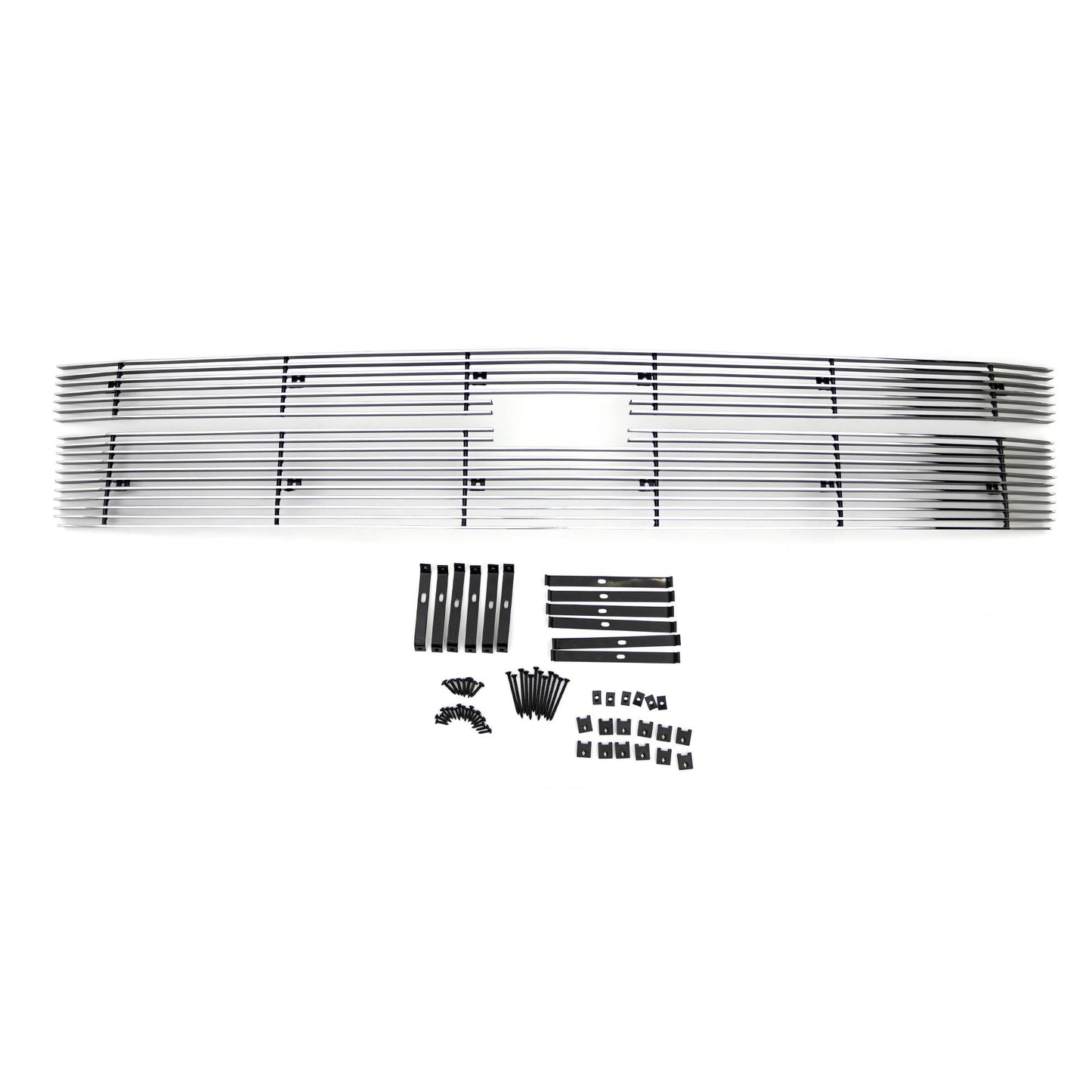 T-REX Grilles 21114 Polished Aluminum Horizontal Grille Fits 2011-2014 Chevrolet Silverado 2500 Silverado 3500