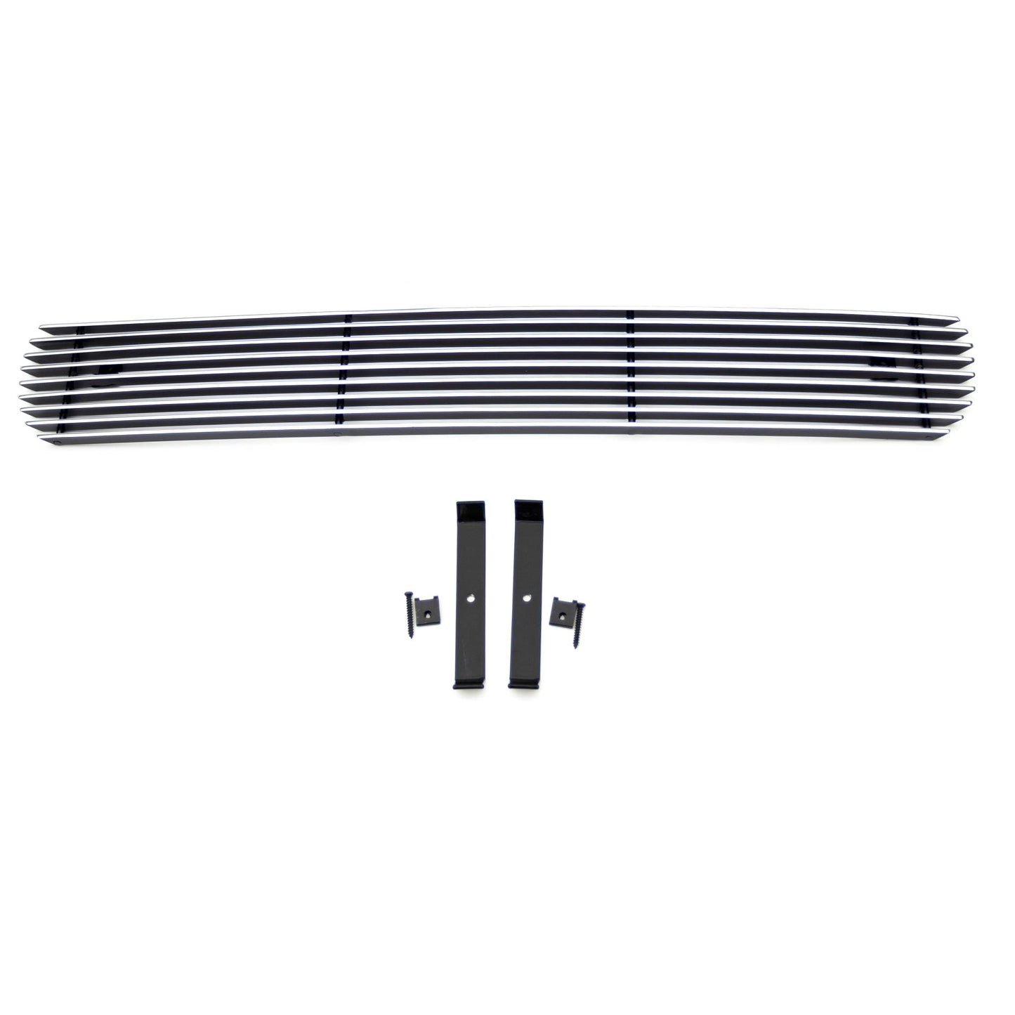 T-REX Grilles 25114 Polished Aluminum Horizontal Bumper Grille Fits 2011-2014 Chevrolet Silverado 2500 Silverado 3500
