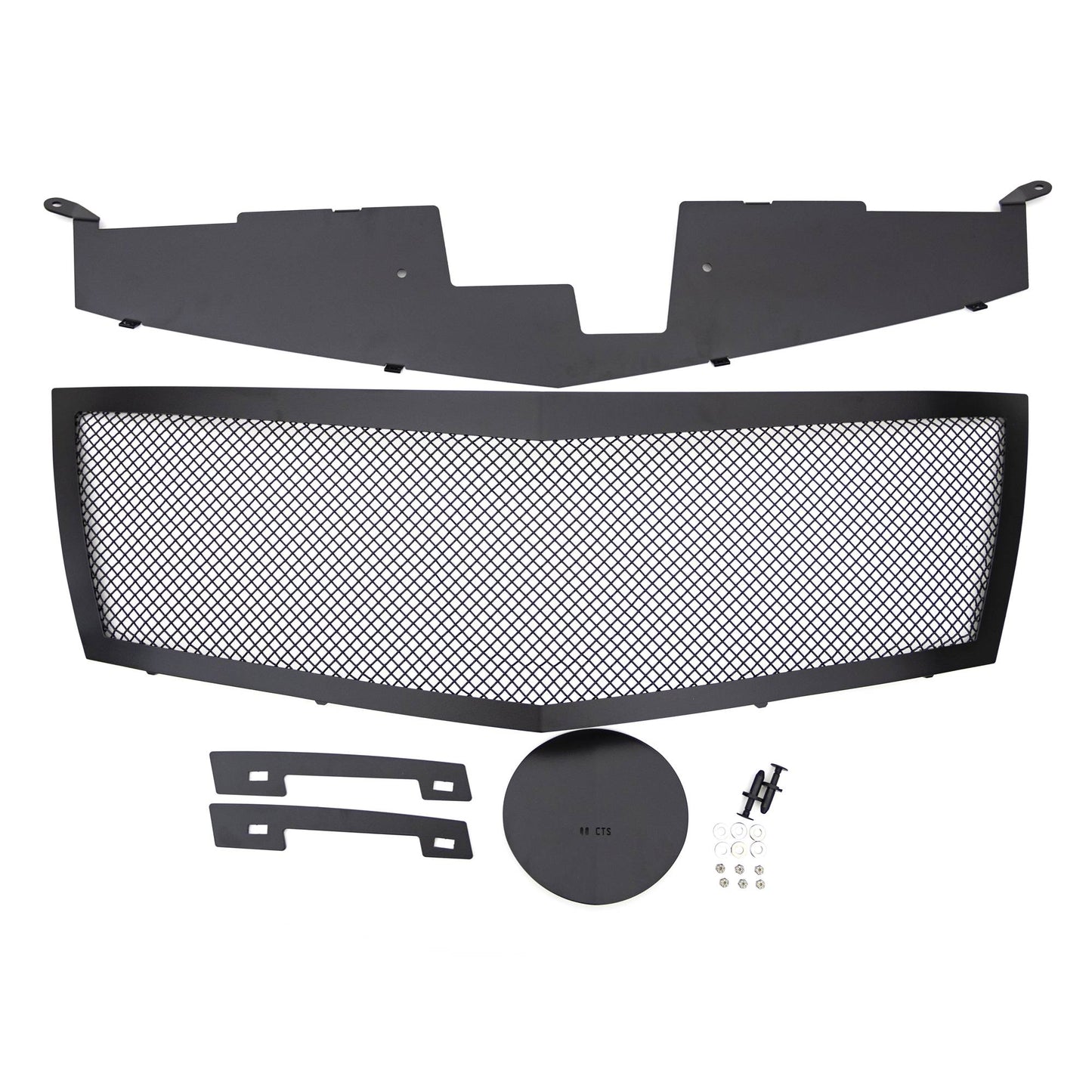 T-REX Grilles 51197 Black Mild Steel Small Mesh Grille Fits 2008-2013 Cadillac CTS CTS Coupe CTS Sport CTS Sport Wagon