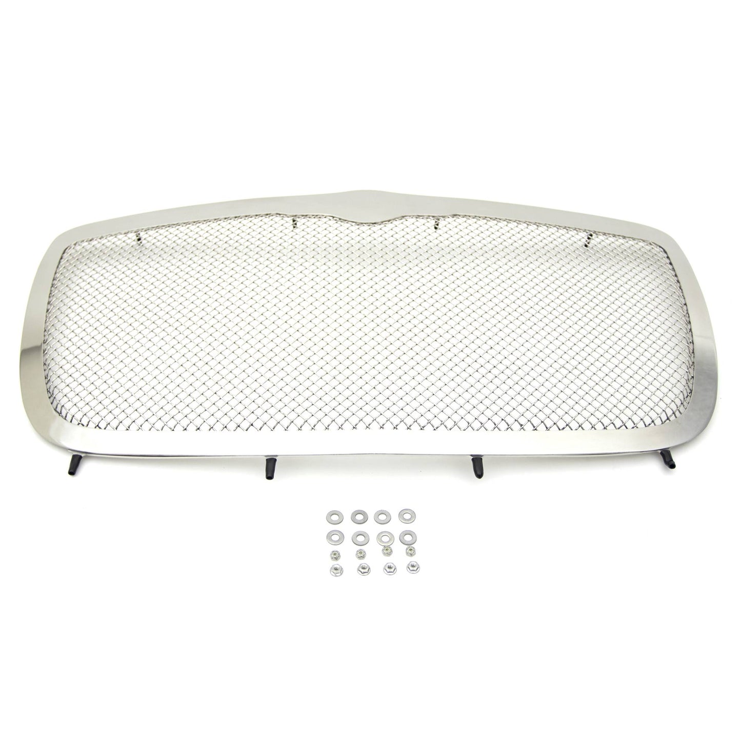 T-REX Grilles 54471 Polished Stainless Steel Small Mesh Grille Fits 2005-2010 Chrysler 300 300C SRT