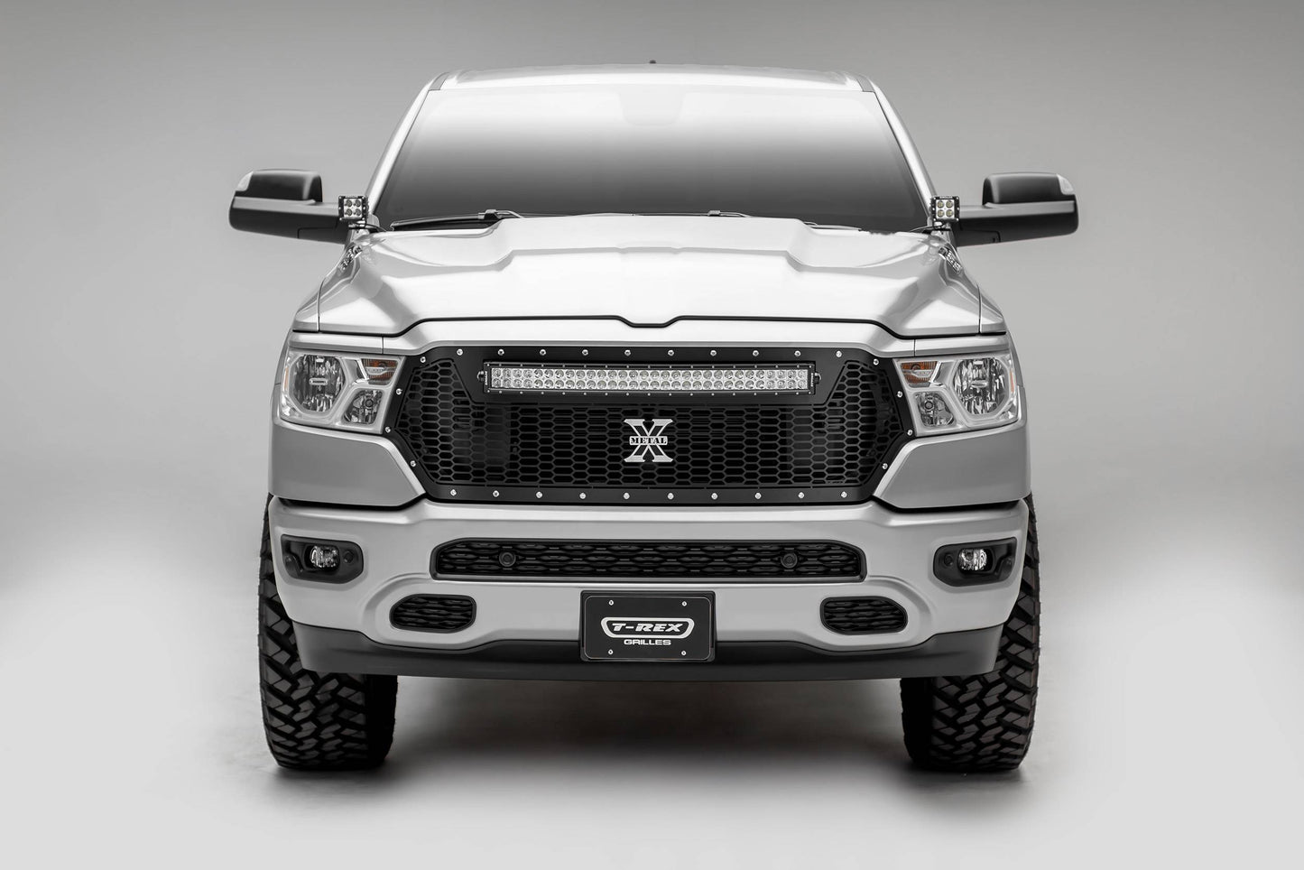 T-REX Grilles 7314651 Black Mild Steel Laser Cut Pattern Grille Fits 2019-2023 Ram 1500 Laramie 1500 Lone Star 1500 Big Horn 1500 Tradesman