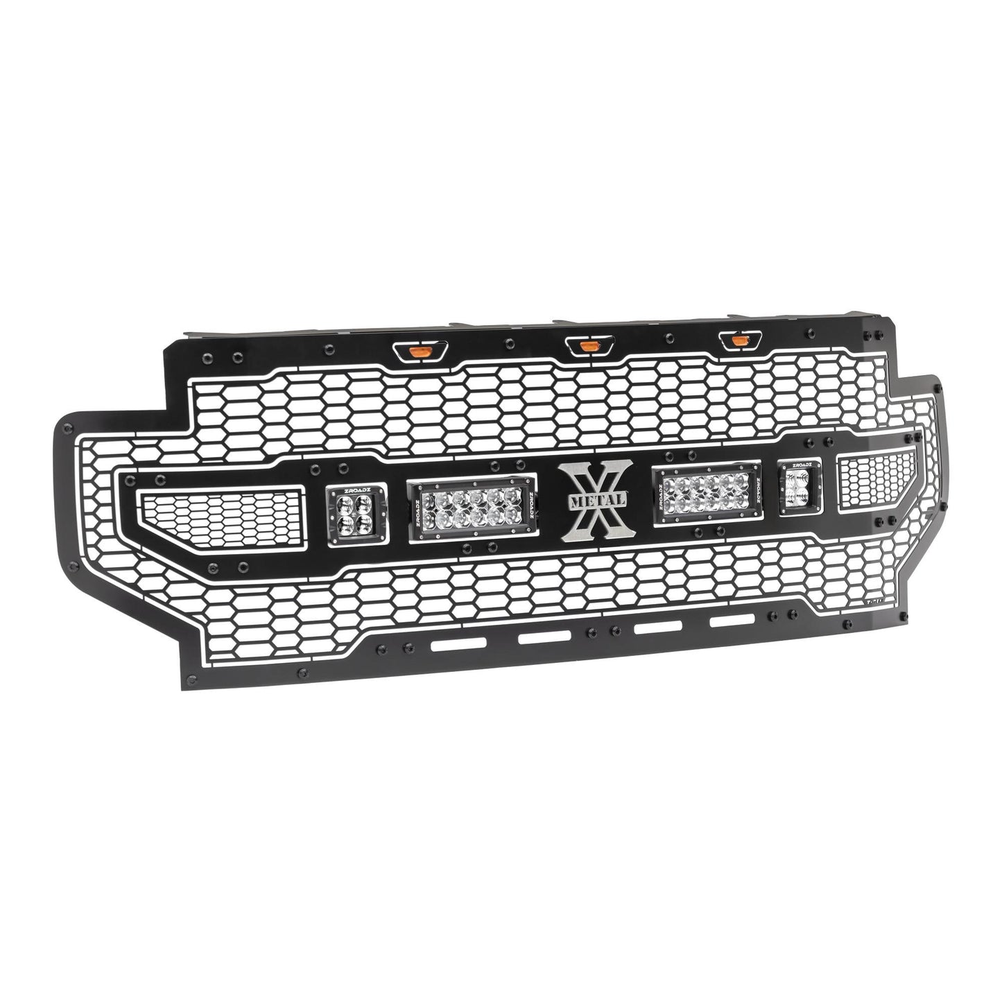 T-REX Grilles 7315571-BR Black Mild Steel Laser Cut Pattern Grille Fits 2020-2022 Ford SuperDuty F-250/F-350/F-450/F-550