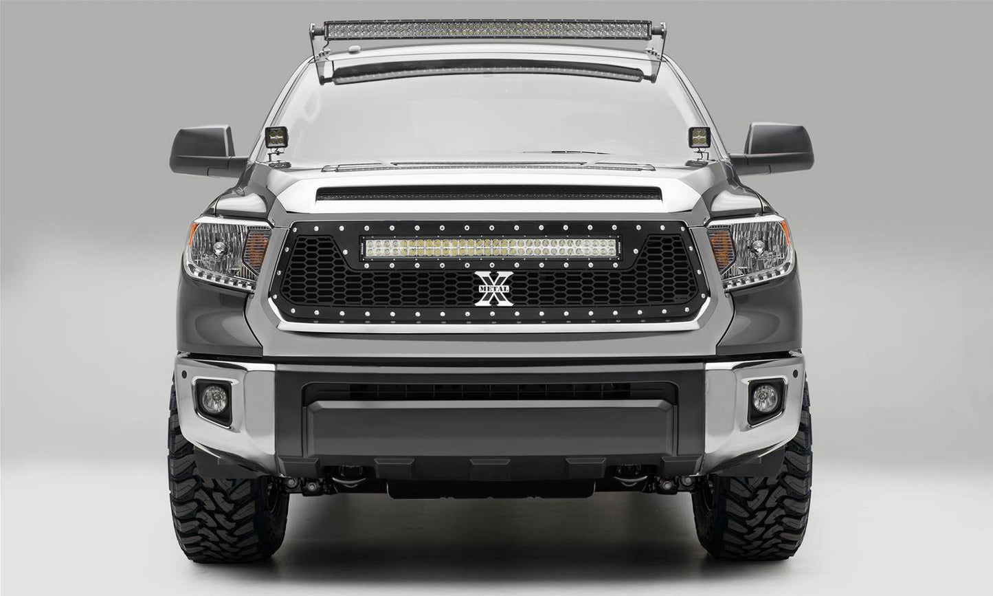 T-REX Grilles 7319641 Black Mild Steel Laser Cut Pattern Grille Fits 2014-2017 Toyota Tundra