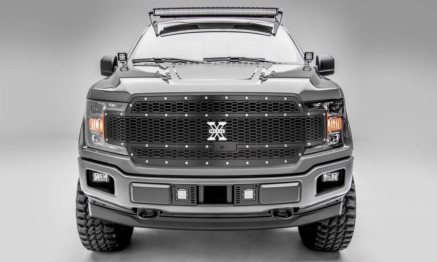 T-REX Grilles 7715891 Black Mild Steel Laser Cut Pattern Grille Fits 2018-2020 Ford F-150