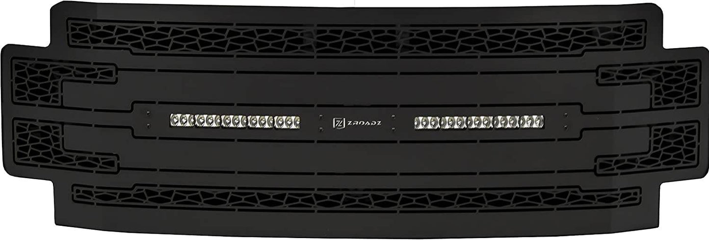 T-REX Grilles Z315471 Black Mild Steel Laser Cut Pattern Grille Fits 2017-2019 Ford F-250 F-350 F-450 F-550