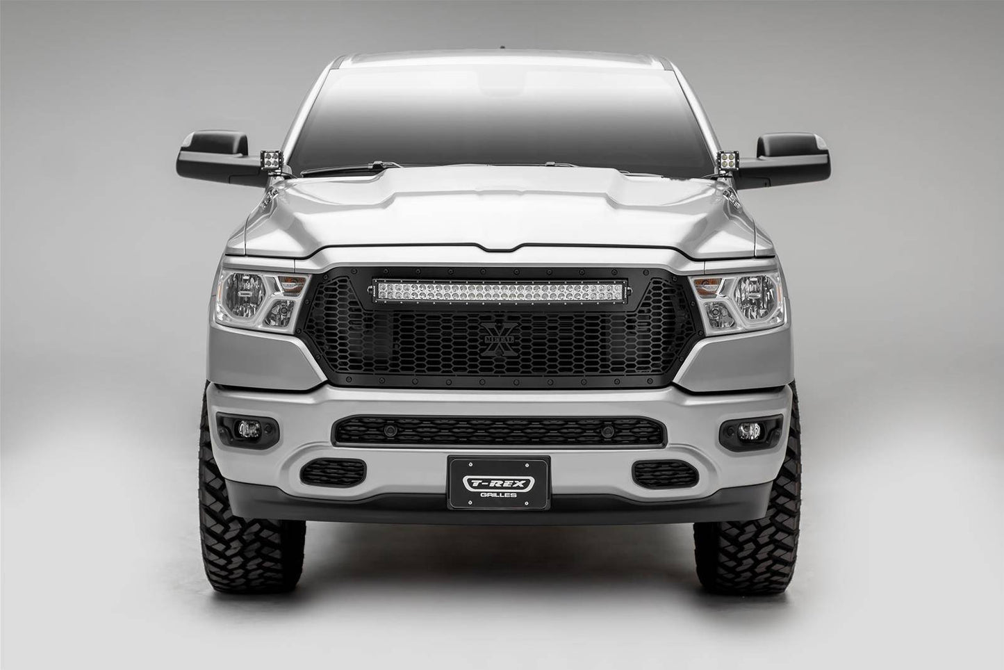 T-REX Grilles 7314651-BR Black Mild Steel Laser Cut Pattern Grille Fits 2019-2023 Ram 1500 Laramie 1500 Lone Star 1500 Big Horn 1500 Tradesman