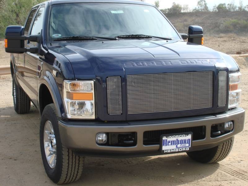 T-REX Grilles 20563 Polished Aluminum Horizontal Grille Fits 2008-2010 Ford F-250 F-350 F-450 F-550