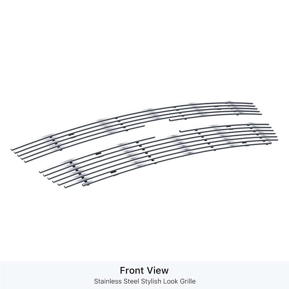 APS GR03FEG66S Main Upper Stainless Steel Billet Grille Fits 2007-2013 Chevy Silverado 1500