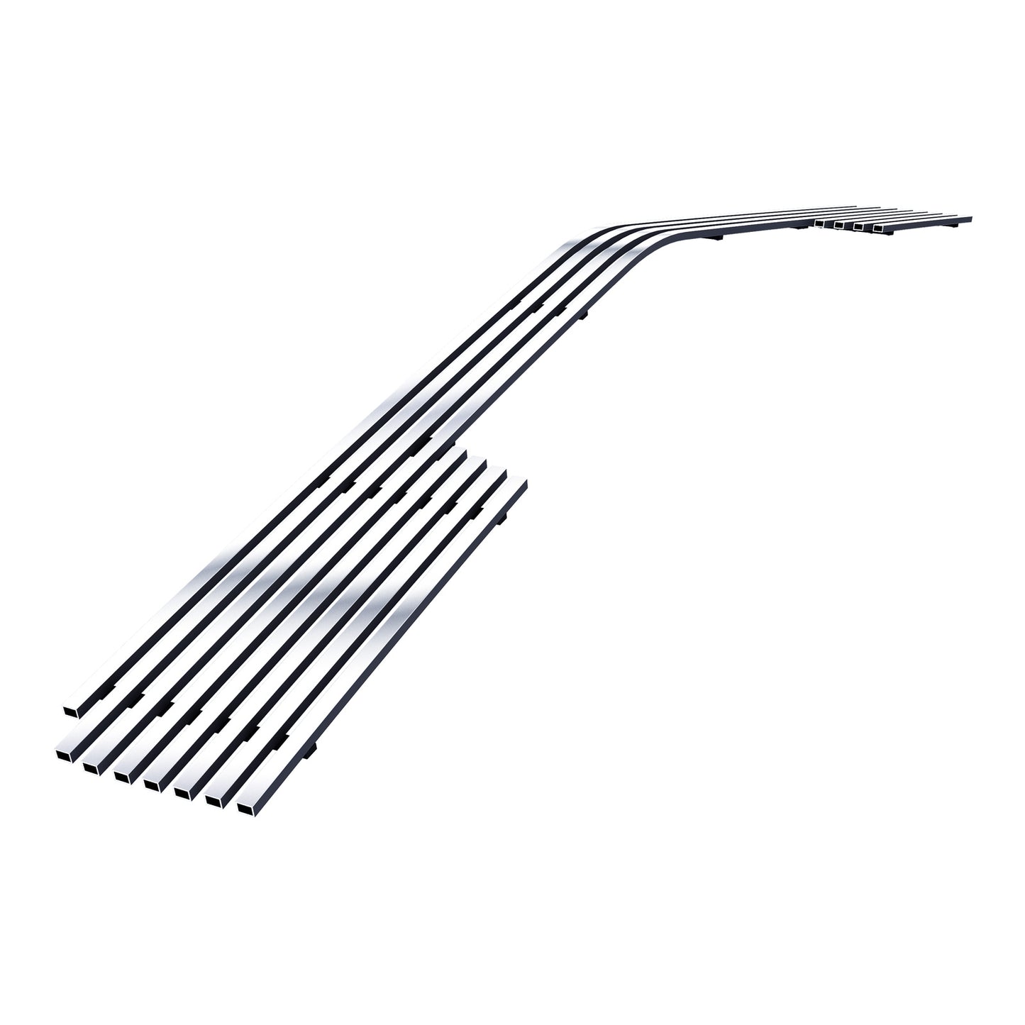 APS GR03FEI90S Lower Bumper Stainless Steel Billet Grille Fits 2014-2015 Chevy Silverado 1500