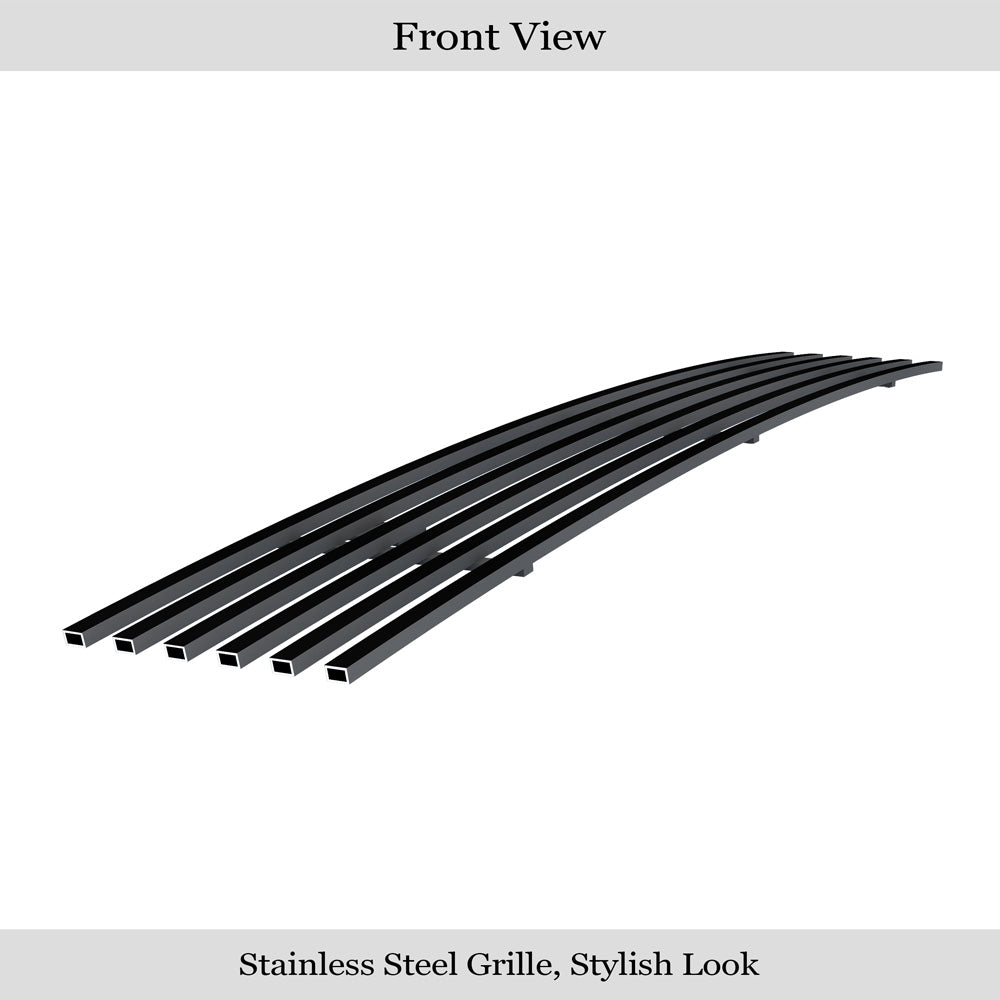 APS GR03FEJ14J Lower Bumper Black Stainless Steel Billet Grille Fits 2020-2023 Chevy Silverado 2500