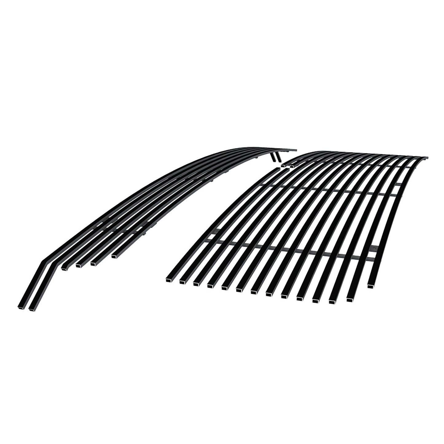 APS GR03FEJ69J Main Upper Black Stainless Steel Billet Grille Fits 2020-2023 Chevy Silverado 2500