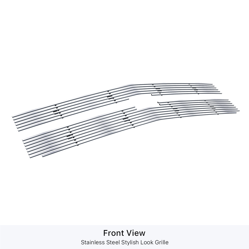 APS GR03FFC18S Main Upper Stainless Steel Billet Grille Fits 2015-2018 Chevy Silverado 2500 HD